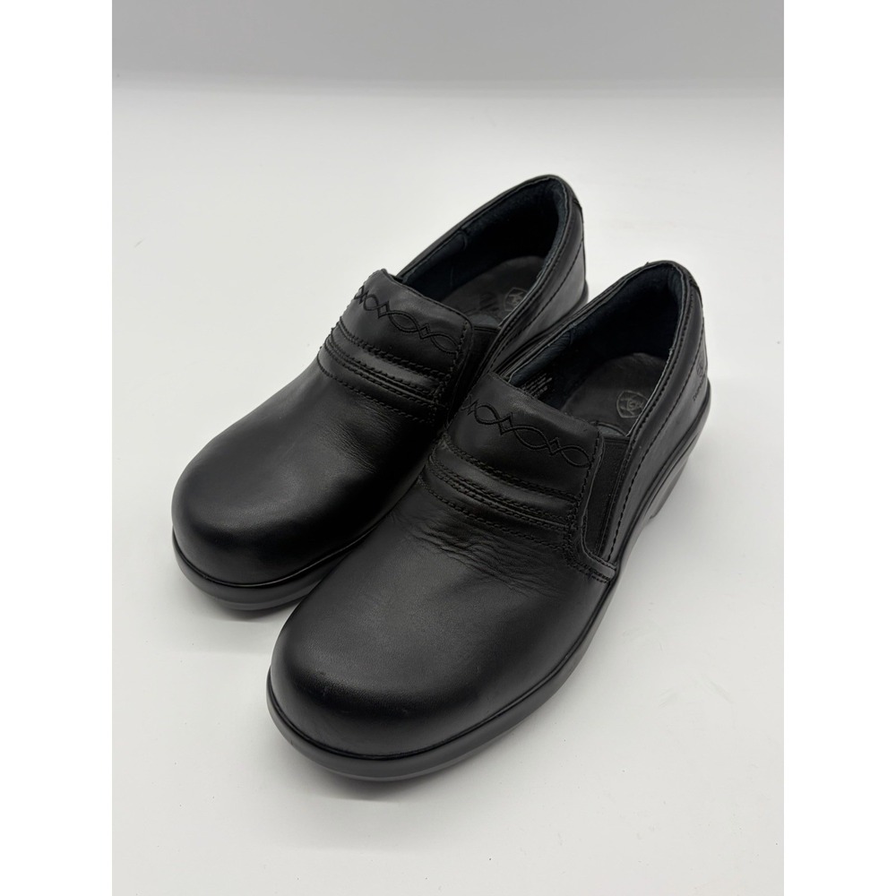 Ariat Expert Clog Womens Sz 11 B Black Leather Composite Toe Work Shoes